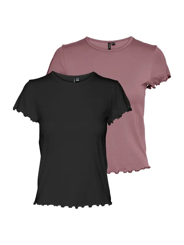 VERO MODA VERO MODA Majica 'VMBARBARA'  staro roza / črna