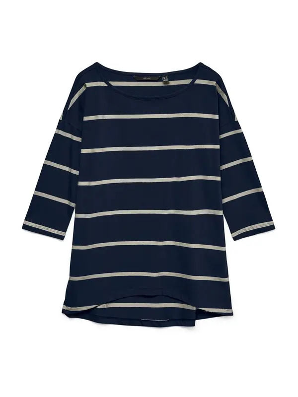 VERO MODA VERO MODA Majica 'VMDina'  kremna / temno modra