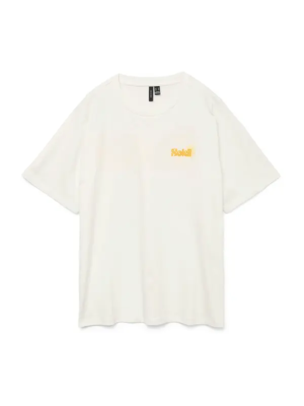 VERO MODA VERO MODA Majica 'VMDORIS CATY'  sepija / med / bela
