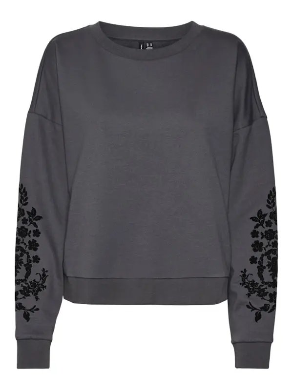 VERO MODA VERO MODA Majica 'VMHELEN TRINA'  temno siva / črna