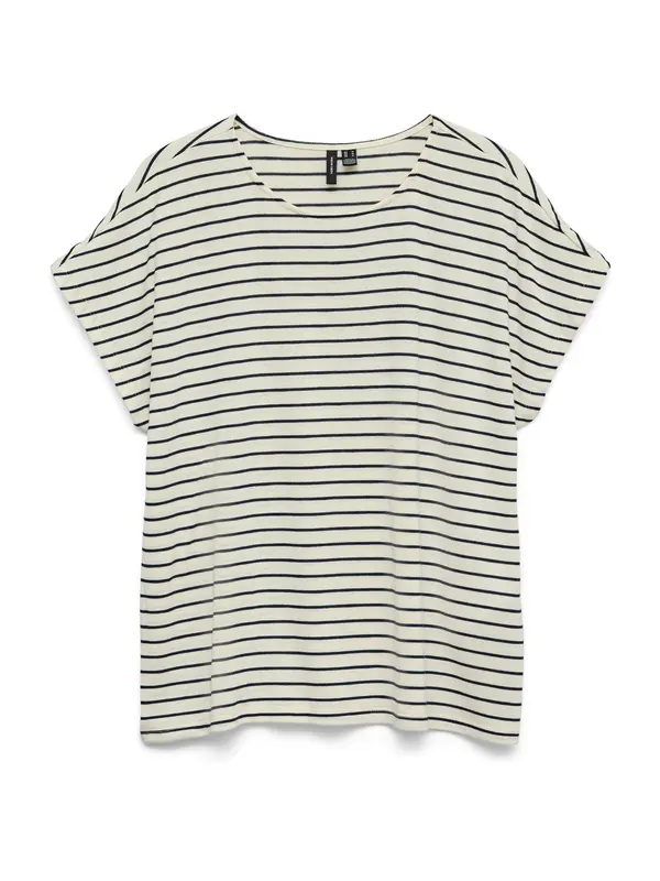 VERO MODA VERO MODA Majica 'VMHOLLI'  bež / mornarska