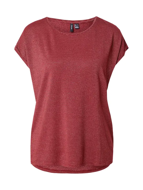 VERO MODA VERO MODA Majica 'VMLAVA'  rjasto rjava / srebrna