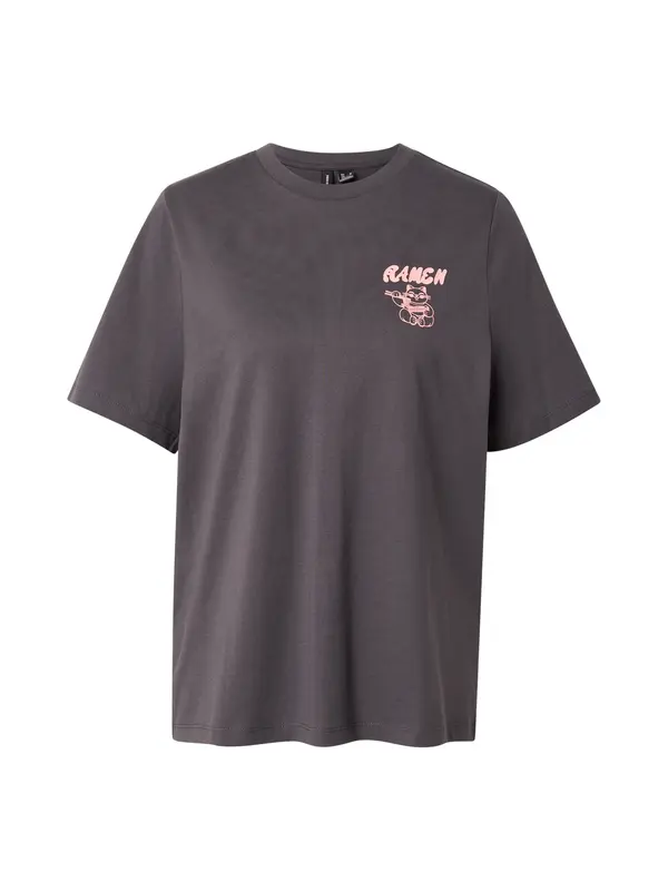 VERO MODA VERO MODA Majica 'VMLILJE CATY'  bazaltno siva / roza