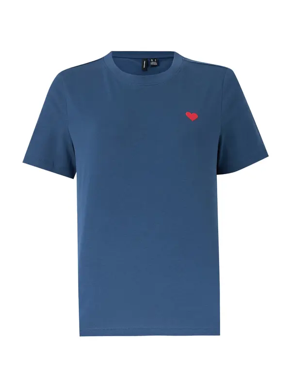 VERO MODA VERO MODA Majica 'VMPaulina'  ultra mornarsko modra / češnjevo rdeča