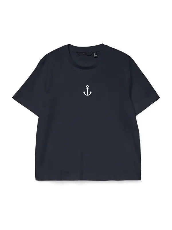 VERO MODA VERO MODA Majica 'VMSara Mette'  mornarska / bela