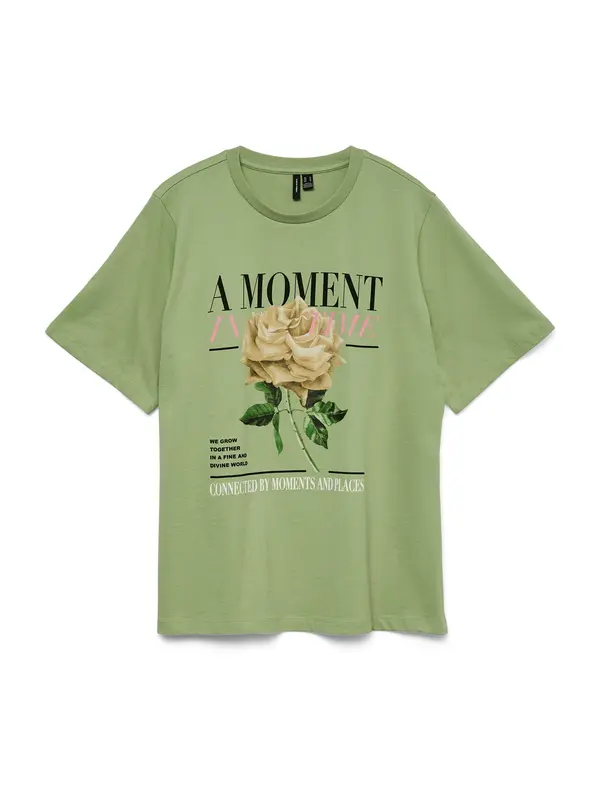 VERO MODA VERO MODA Majica 'VMURENA CATY'  kremna / svetlo zelena / svetlo roza / črna