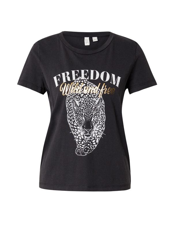 VERO MODA VERO MODA Majica 'VMVASTA'  zlata / črna / bela