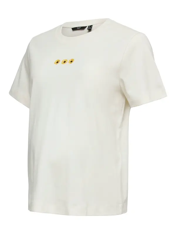 Vero Moda Maternity Vero Moda Maternity Majica 'VMMSara Mette'  rjava / rumena / bela