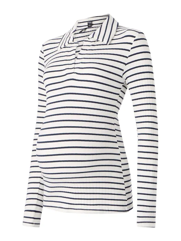 Vero Moda Maternity Vero Moda Maternity Majica 'VMMSEA'  mornarska / bela