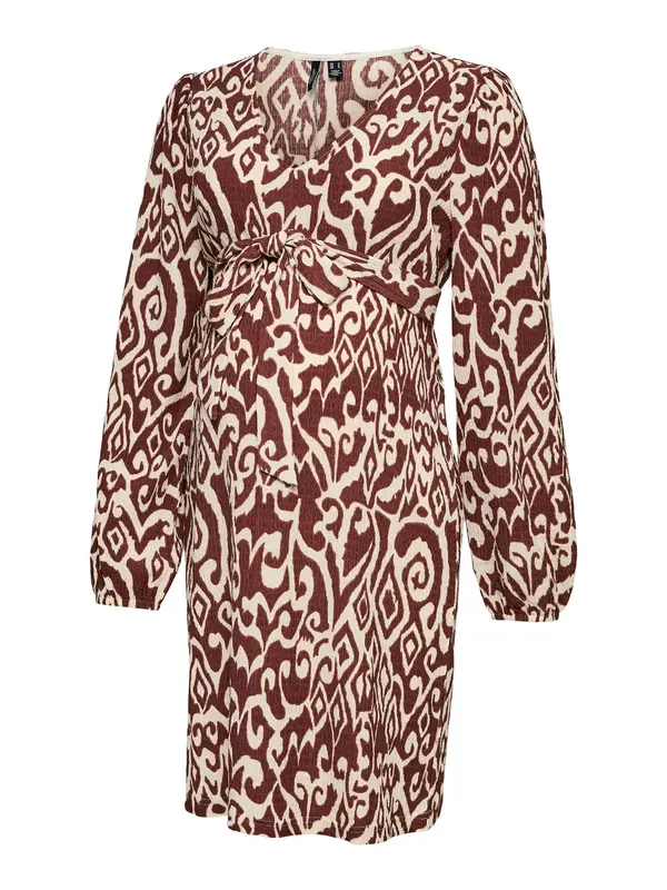 Vero Moda Maternity Vero Moda Maternity Obleka 'VMMFriga'  bež / rjava