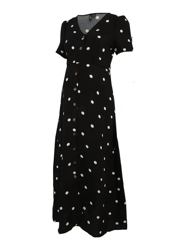 Vero Moda Maternity Vero Moda Maternity Obleka 'VMMJOAN'  črna / bela