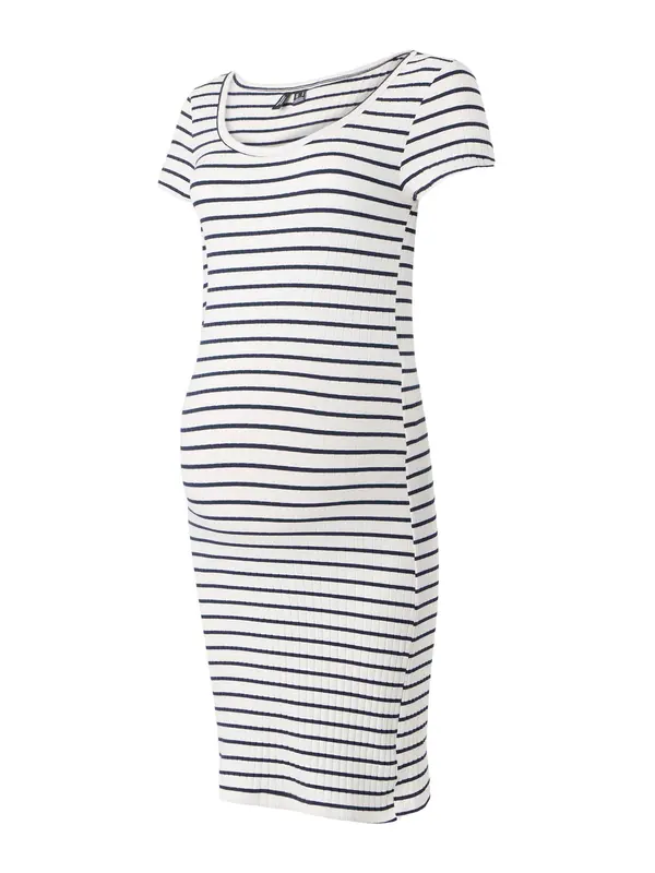 Vero Moda Maternity Vero Moda Maternity Obleka 'VMMSEA'  črna / bela