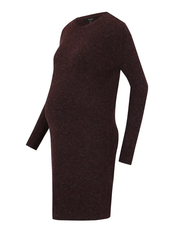 Vero Moda Maternity Vero Moda Maternity Pletena obleka 'VMMDOFFY'  vinsko rdeča