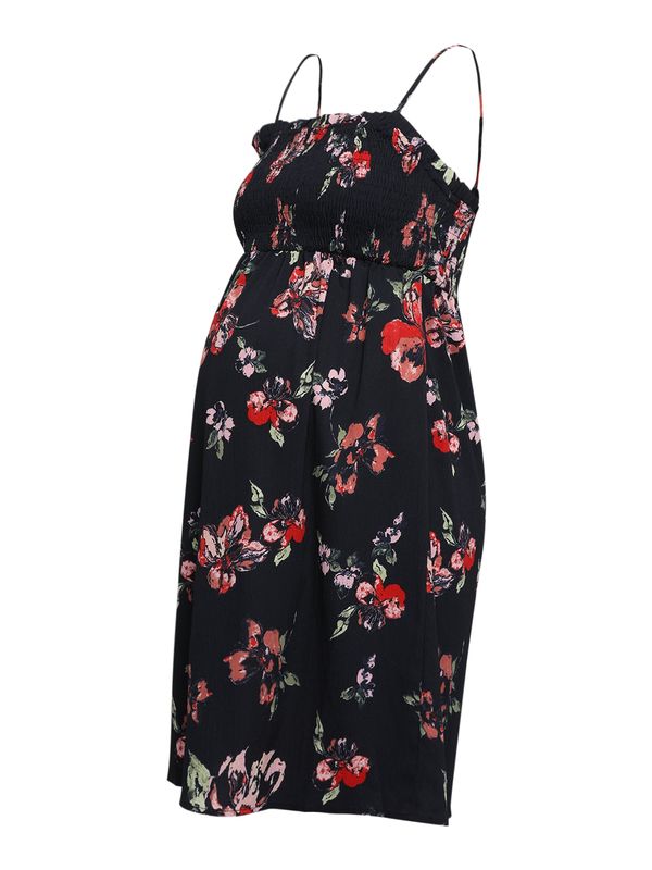 Vero Moda Maternity Vero Moda Maternity Poletna obleka 'VMMPAGE'  mornarska / zelena / rdeča / bela