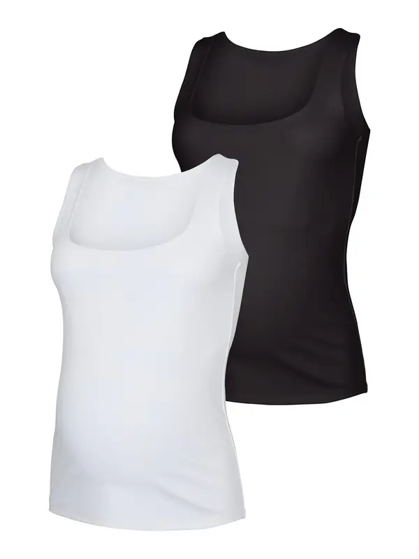 Vero Moda Maternity Vero Moda Maternity Top 'MILLION'  črna / bela