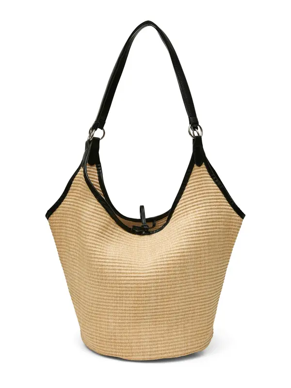 VERO MODA VERO MODA Nakupovalna torba 'VMFREJA'  pesek / črna