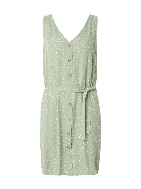 VERO MODA VERO MODA Obleka 'BUMPY'  pastelno zelena / bela