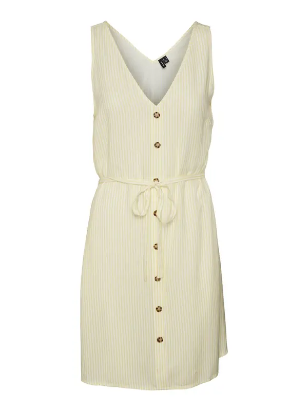 VERO MODA VERO MODA Obleka 'BUMPY'  rumena / bela