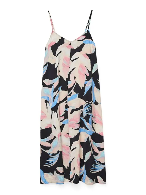 VERO MODA VERO MODA Obleka 'JOSIE'  svetlo bež / azur / roza / črna