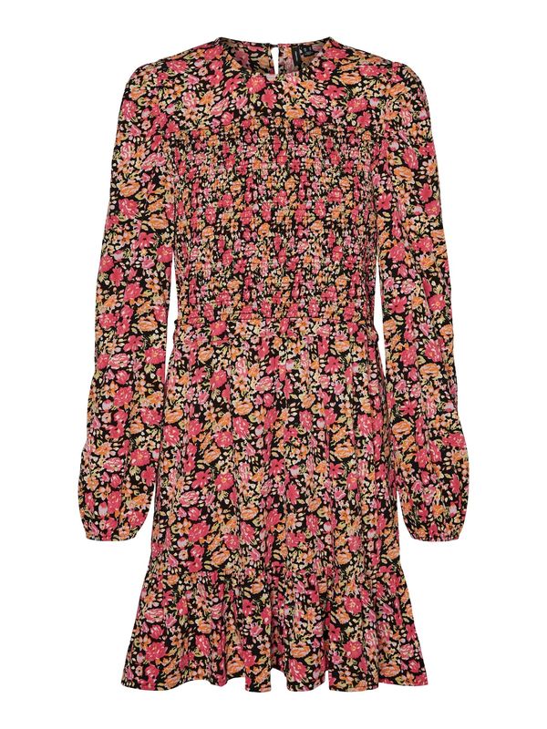 VERO MODA VERO MODA Obleka 'MIA'  pastelno zelena / oranžna / pitaja / črna