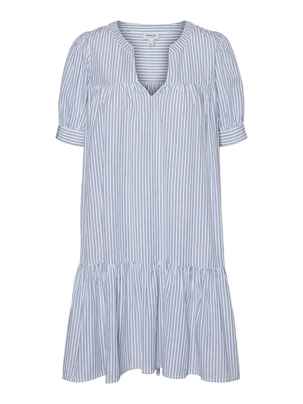 VERO MODA VERO MODA Obleka 'Palmer'  golobje modra / bela