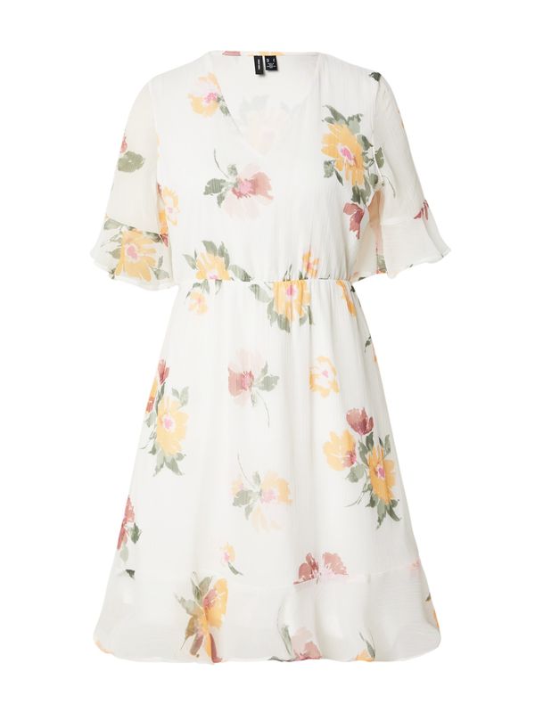 VERO MODA VERO MODA Obleka 'SMILLA'  zelena / oranžna / roza / bela