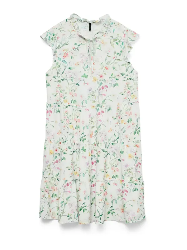 VERO MODA VERO MODA Obleka 'VMALBA'  zelena / pastelno oranžna / roza / bela