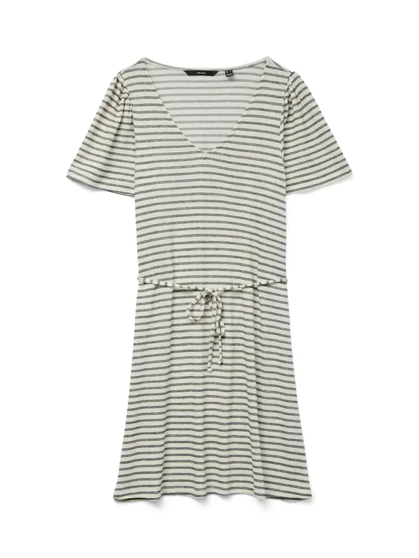 VERO MODA VERO MODA Obleka 'VMGina'  ecru / temno siva
