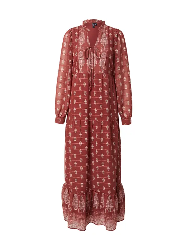 VERO MODA VERO MODA Obleka 'VMHEDI'  temno rdeča / bela