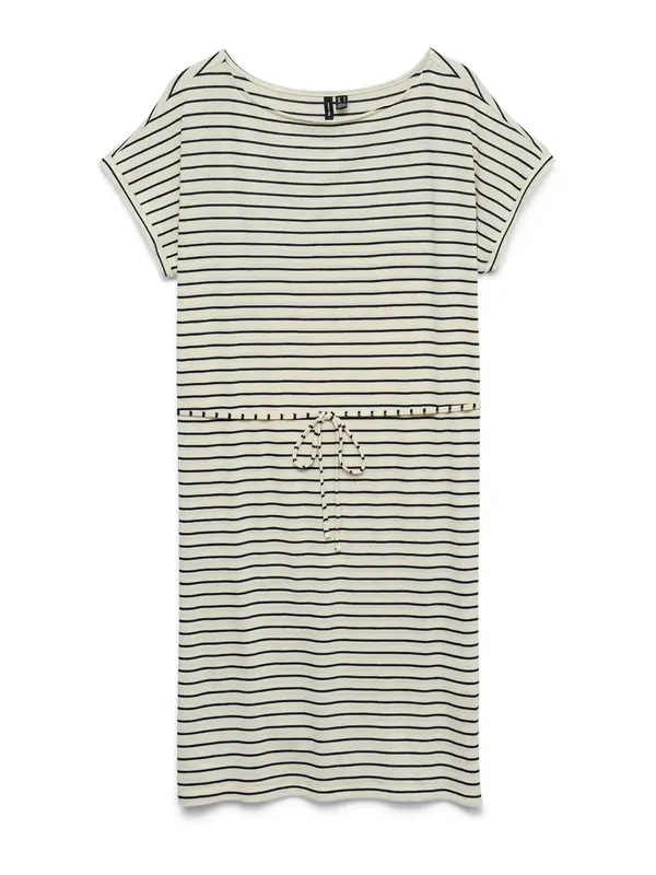VERO MODA VERO MODA Obleka 'VMHOLLI'  ecru / mornarska