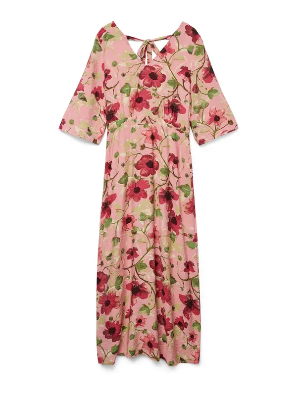 VERO MODA VERO MODA Obleka 'VMJOSIE EDITH'  trst / travnato zelena / rosé / staro roza