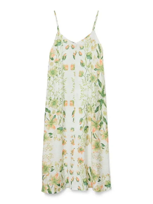 VERO MODA VERO MODA Obleka 'VMJOSIE'  zelena / temno zelena / oranžna / bela