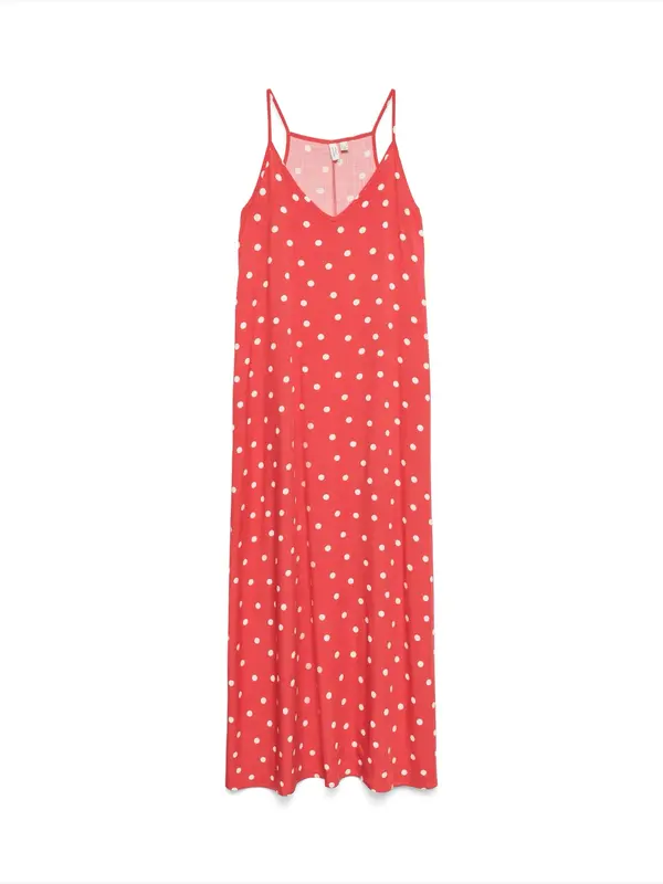 VERO MODA VERO MODA Obleka 'VMKORA'  češnjevo rdeča / bela