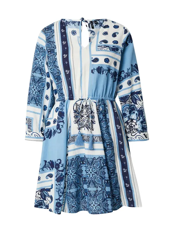VERO MODA VERO MODA Obleka 'VMMILAN OMIA'  mornarska / svetlo modra / bela