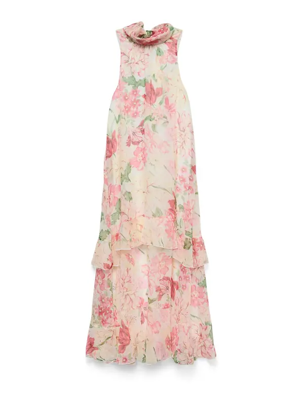 VERO MODA VERO MODA Obleka 'VMSanna'  svetlo bež / svetlo zelena / roza / bela