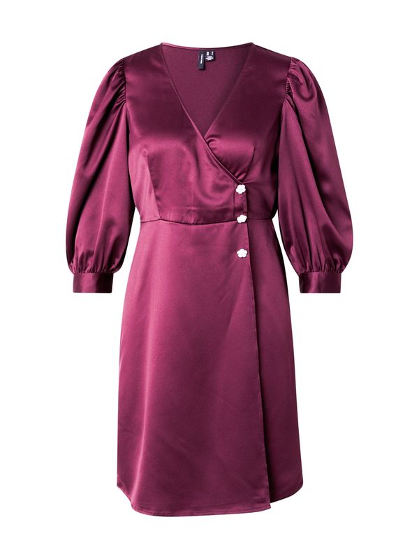 VERO MODA VERO MODA Obleka 'VMSELMA'  vinsko rdeča