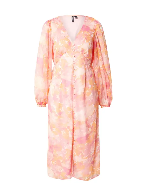 VERO MODA VERO MODA Obleka 'VMSMILLA'  mandarina / pitaja / staro roza / bela