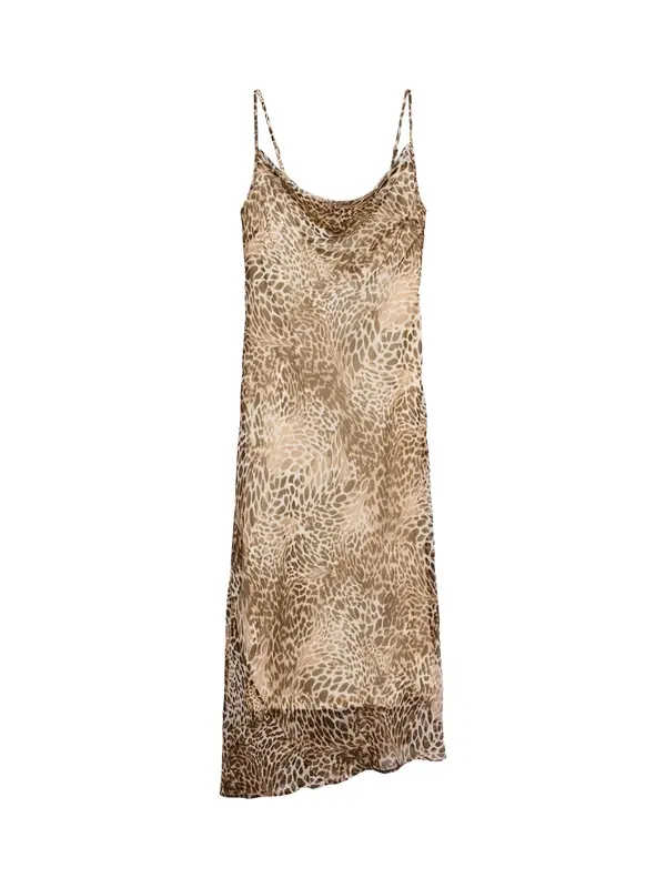 VERO MODA VERO MODA Obleka 'VMSMILLA'  pesek / temno rjava