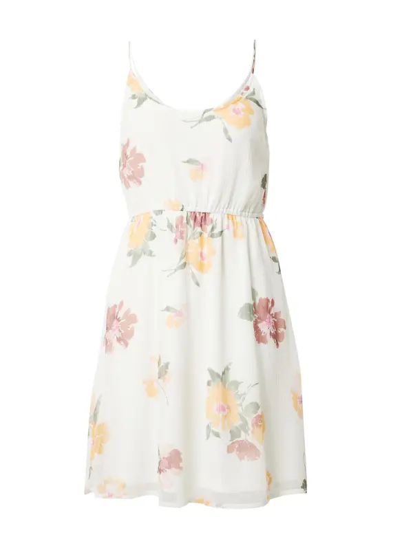 VERO MODA VERO MODA Obleka 'VMSMILLA'  zelena / temno oranžna / vinsko rdeča / bela