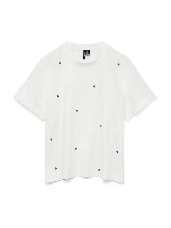 Vero Moda Petite Vero Moda Petite Majica 'VMSOLVEI METTE'  azur / bela