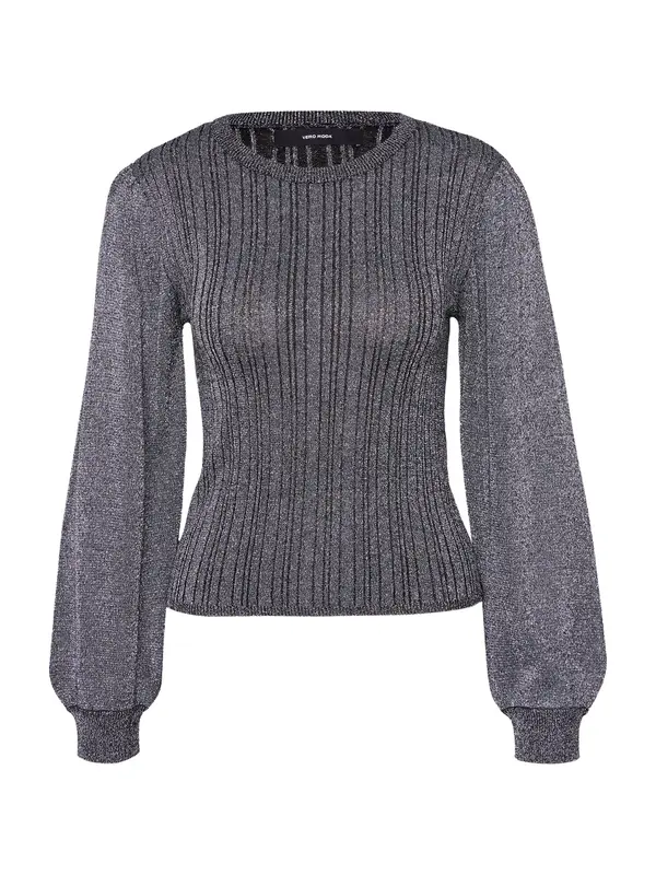 Vero Moda Petite Vero Moda Petite Pulover 'VMTALIA'  črna / srebrna