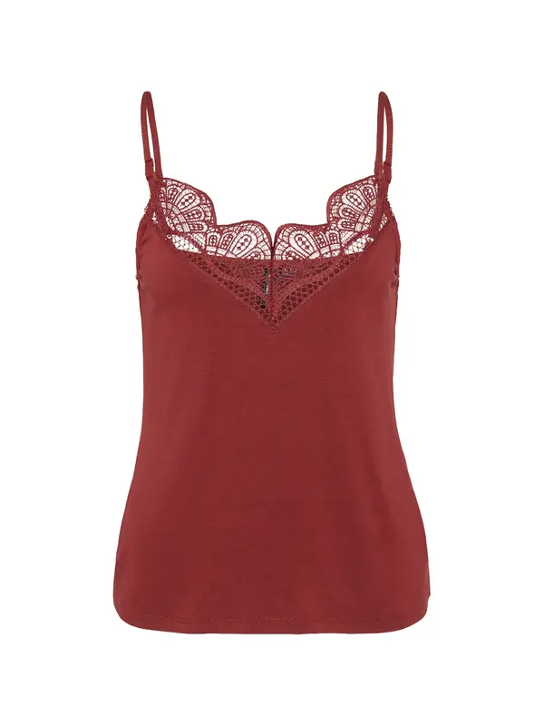 Vero Moda Petite Vero Moda Petite Top 'VMGLADYS'  vinsko rdeča