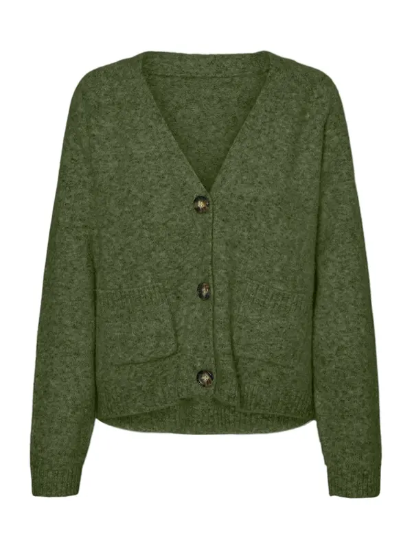 VERO MODA VERO MODA Pletena jopa 'VMBOOM'  temno zelena