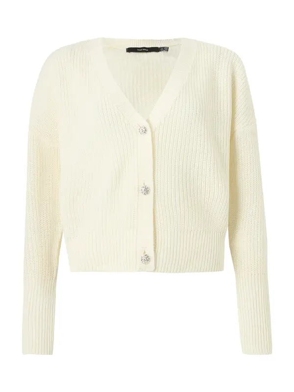 VERO MODA VERO MODA Pletena jopa 'VMLealight'  volneno bela