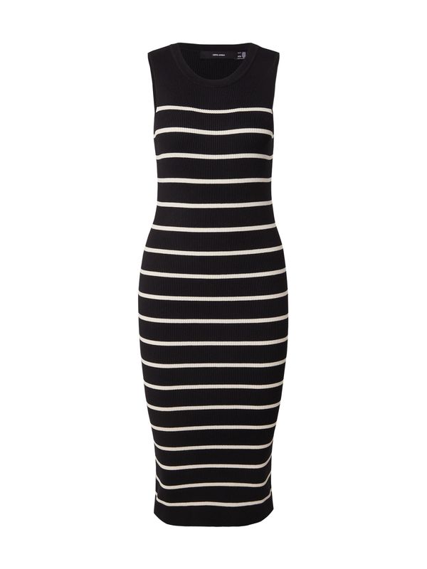 VERO MODA VERO MODA Pletena obleka  črna / bela