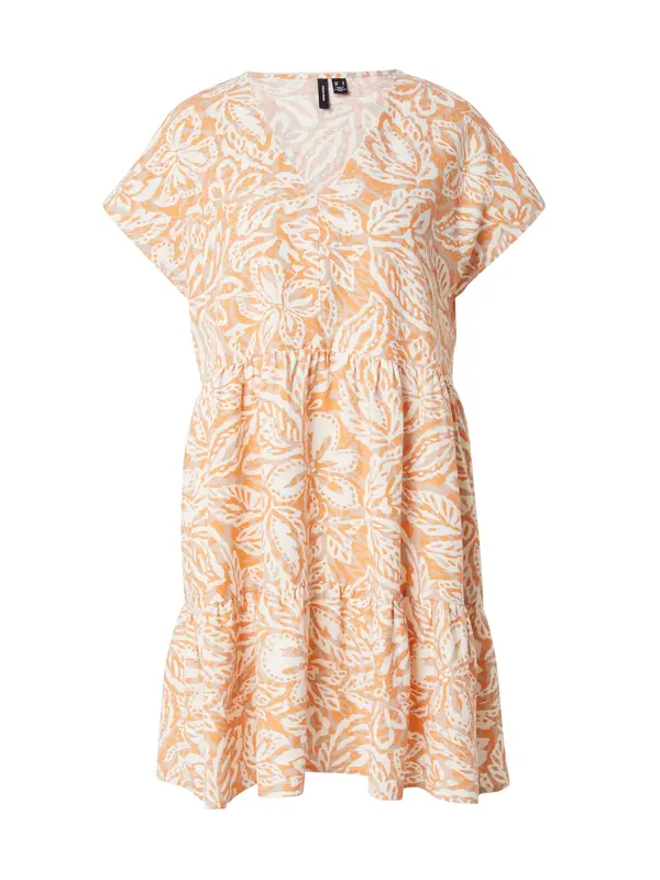 VERO MODA VERO MODA Poletna obleka 'NETHE'  bež / temno bež / oranžna