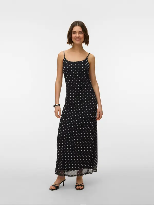 VERO MODA VERO MODA Poletna obleka 'VMFLORY'  črna / bela