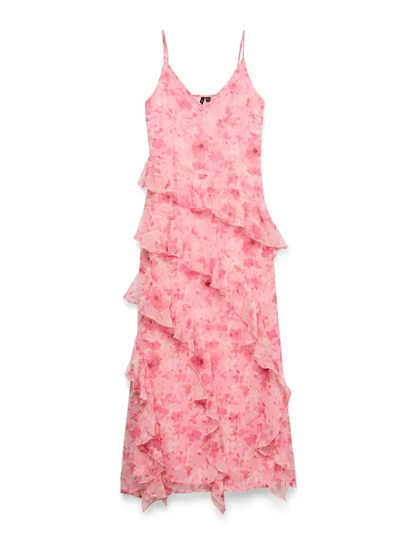 VERO MODA VERO MODA Poletna obleka 'VMSmilla'  marelica / roza / roza