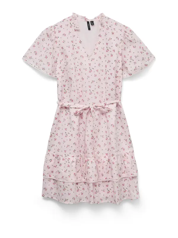 VERO MODA VERO MODA Poletna obleka 'VMTRINE'  zelena / roza / roza