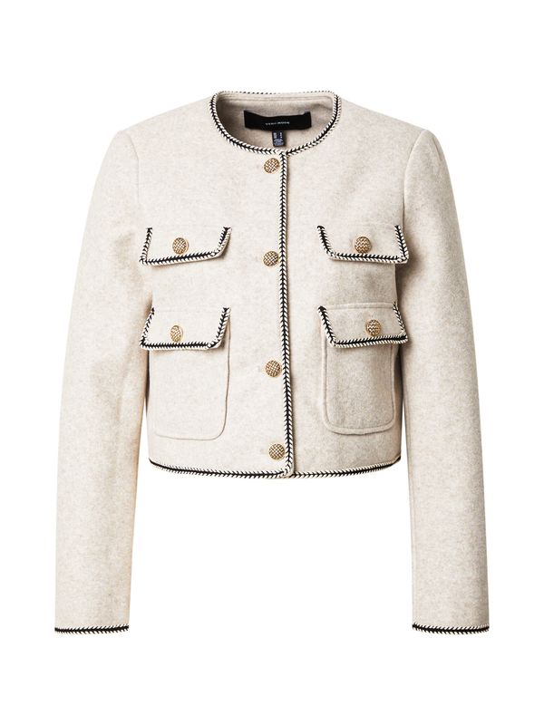 VERO MODA VERO MODA Prehodna jakna 'VMFORTUNEBAND'  progasto bež / črna